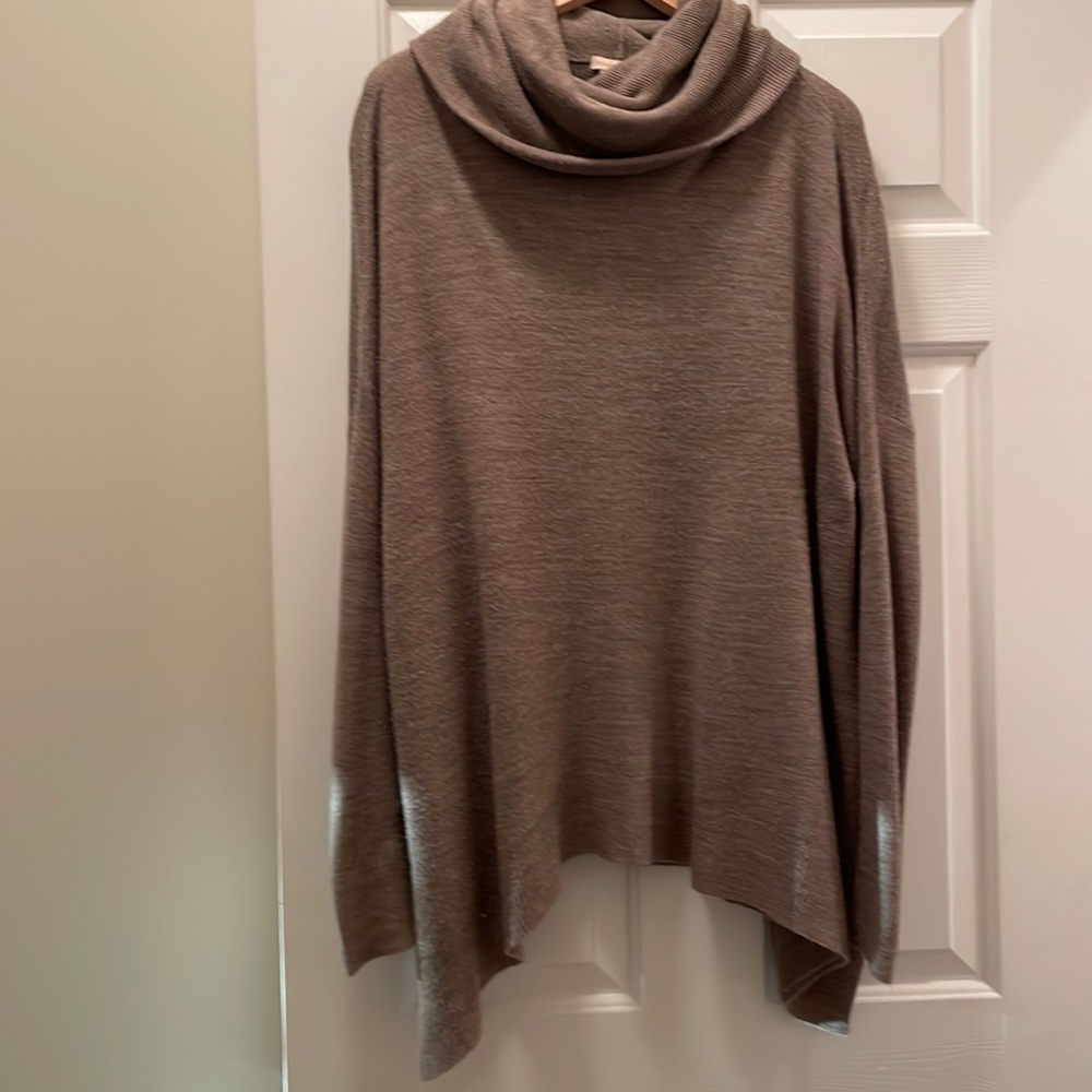 Tan Tunic Turtleneck sweater